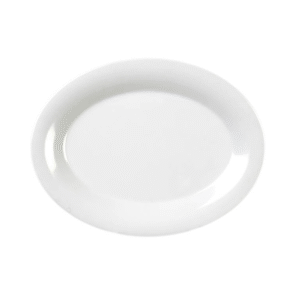 Plastic Oval Plate - White 500pcs