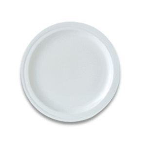 Plastic Round Plate – White 500pcs