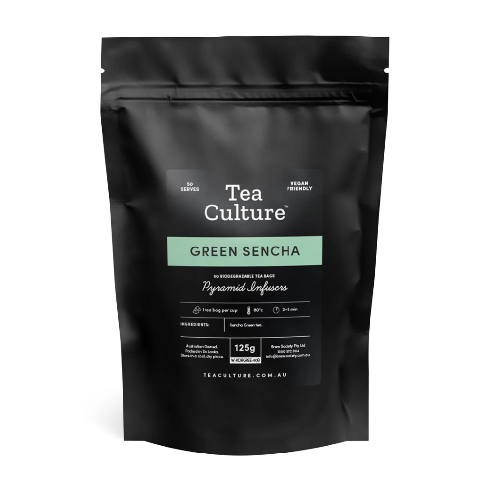 Tea Culture Organic – Green Sencha – Pyramid Infuser 125g